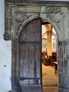 Photo of St Leonard at the Hythe door
